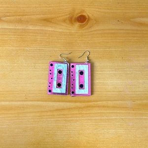 tape recorder earrings